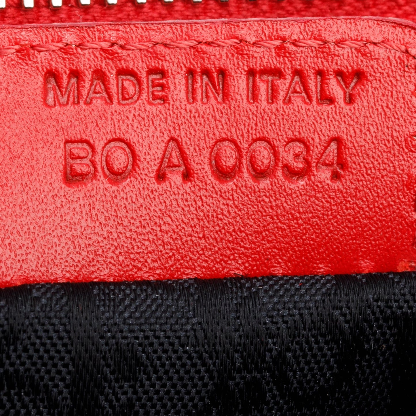 Christian Dior Red/White Printed Canvas Hardcore Mini Saddle Bag