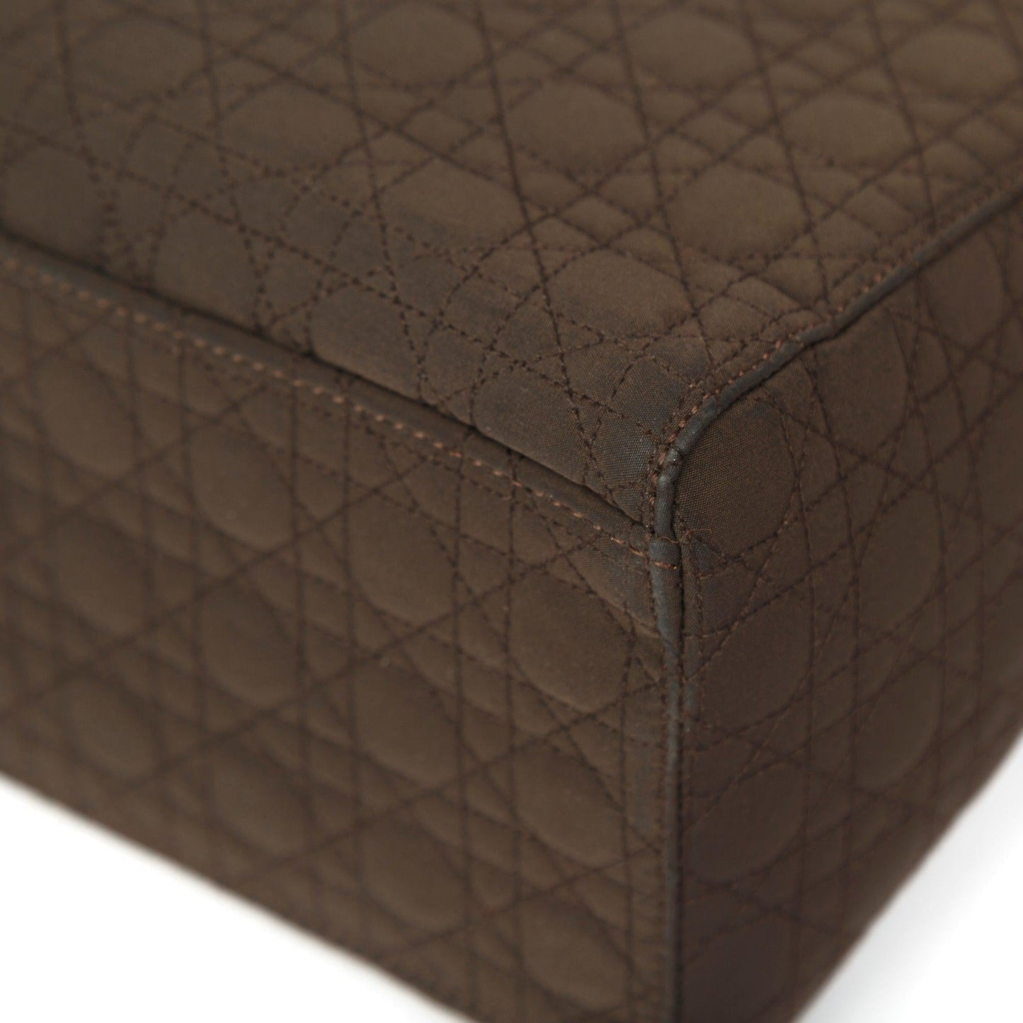 Christian Dior Vintage Large Nylon Lady Dior Bag