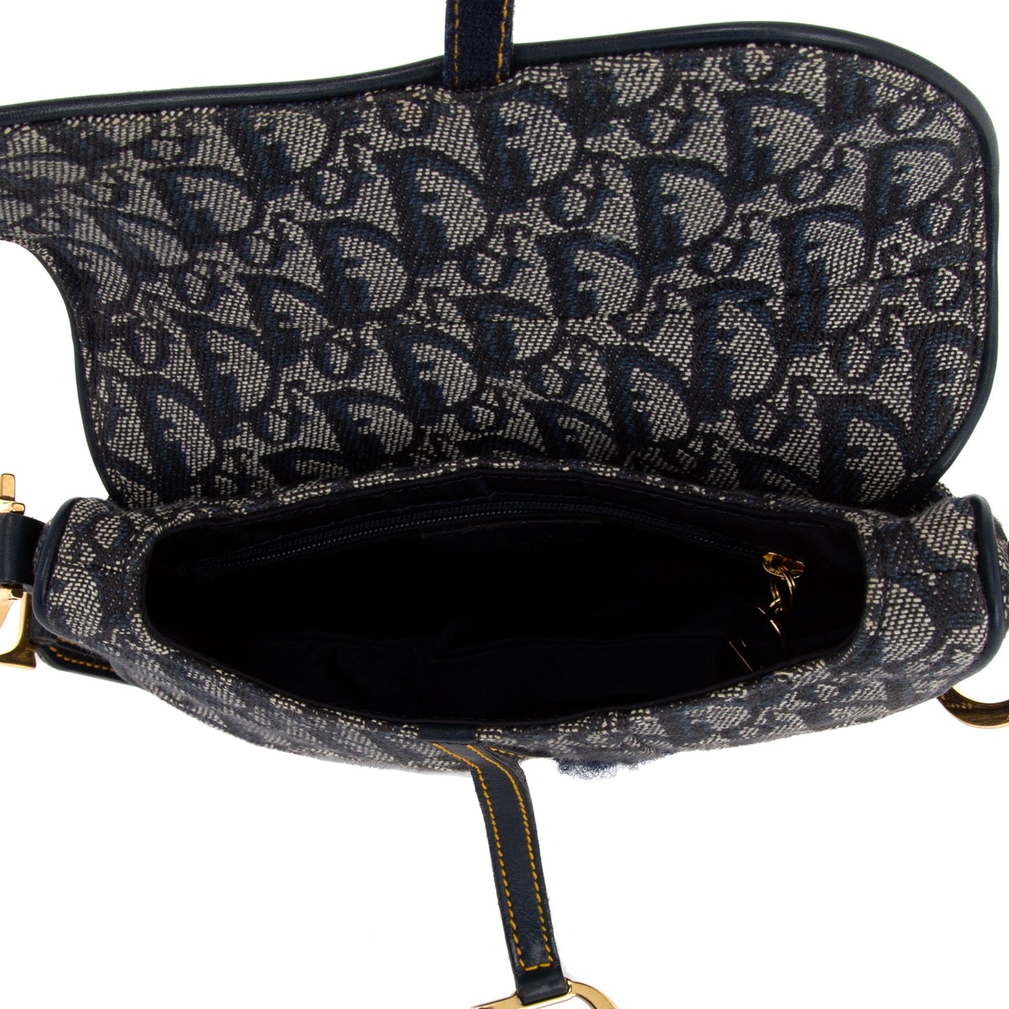 Christian Dior Vintage Oblique Mini Saddle Bag