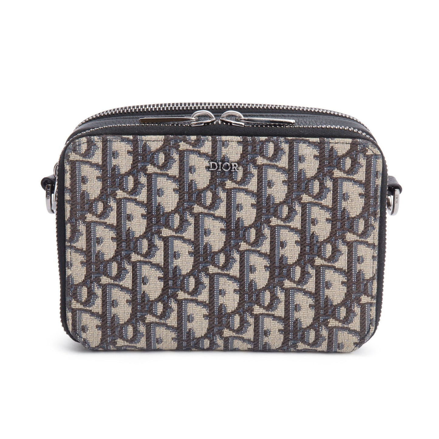 Christion Dior 2023 Oblique Jacquard Zipped Pouch Crossbody