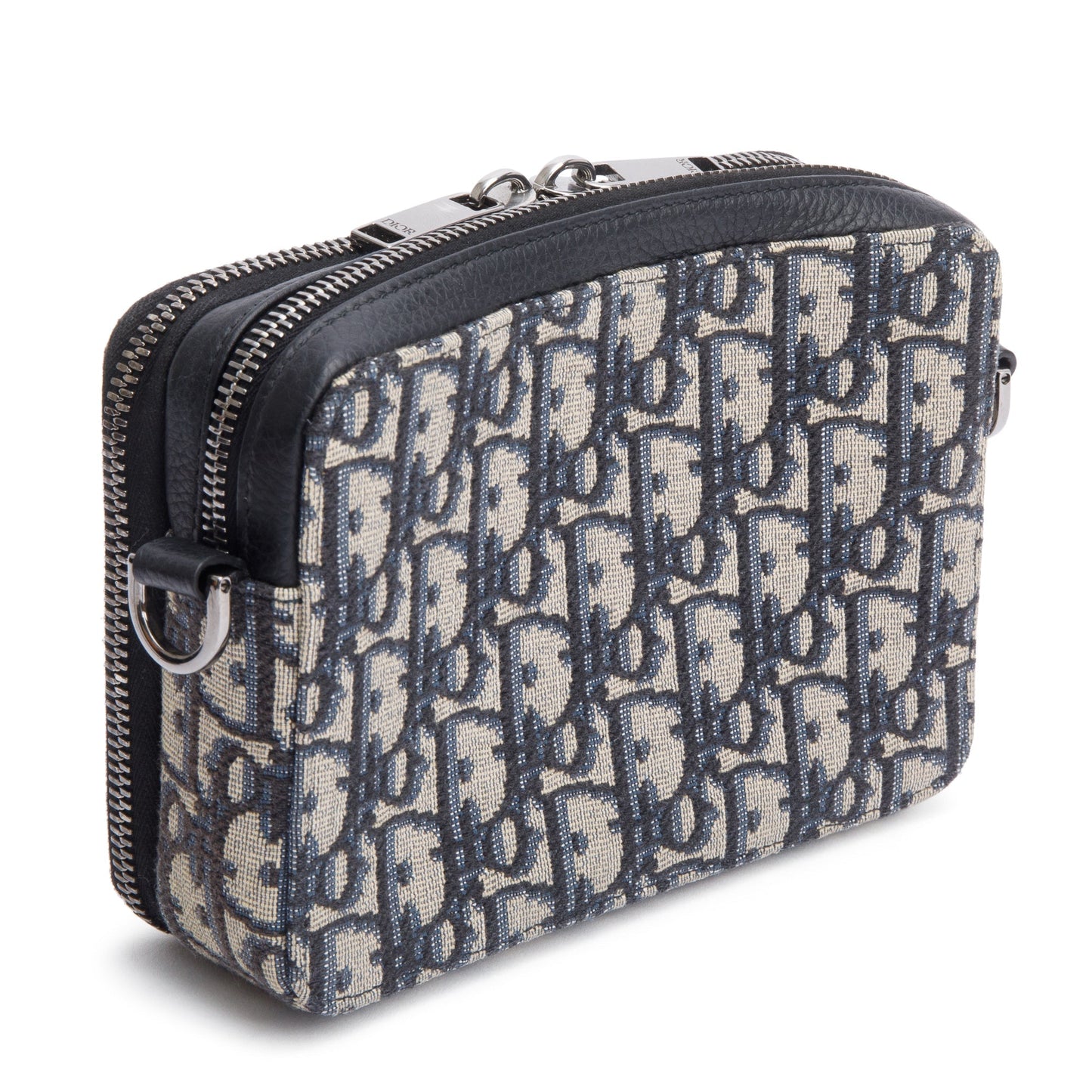 Christion Dior 2023 Oblique Jacquard Zipped Pouch Crossbody