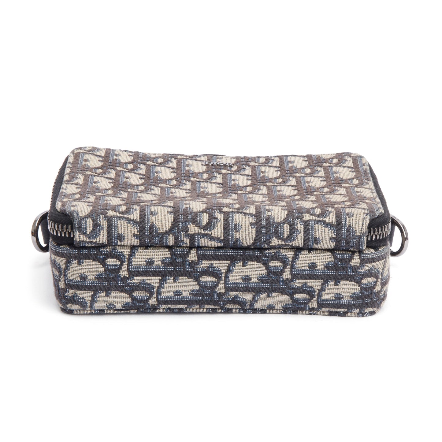 Christion Dior 2023 Oblique Jacquard Zipped Pouch Crossbody