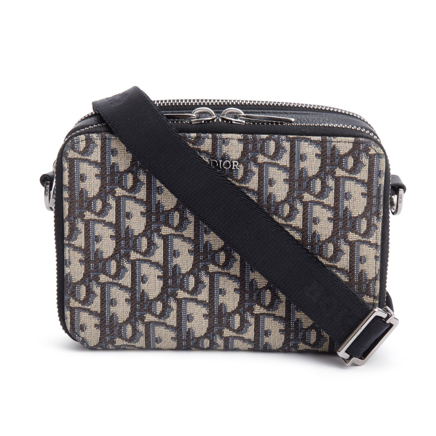 Christion Dior 2023 Oblique Jacquard Zipped Pouch Crossbody