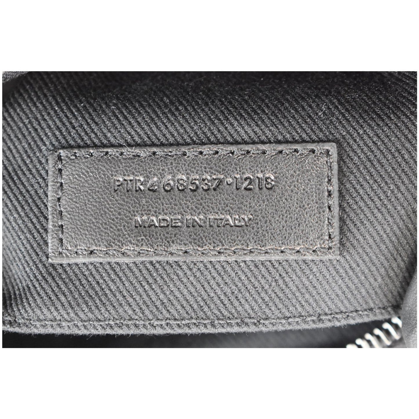 YVES SAINT LAURENT Lou Camera Raffia Canvas Crossbody Bag Black