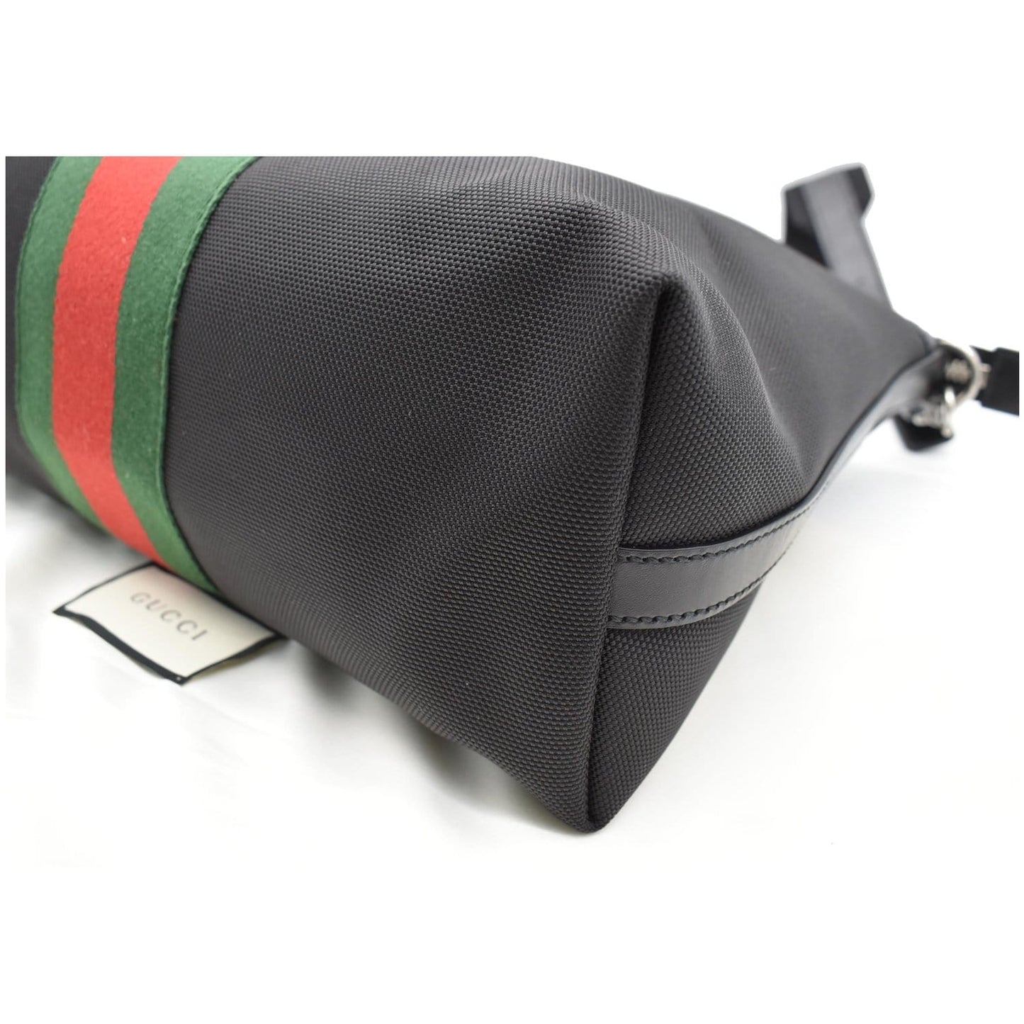 GUCCI Nylon Top Handle Tote Shoulder Bag Black 630923 - 20% OFF