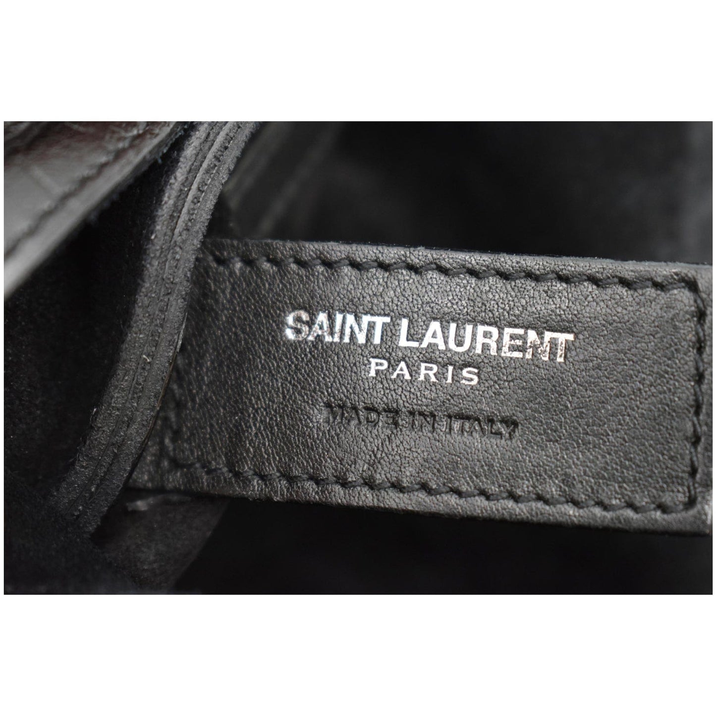 YVES SAINT LAURENT Anita Fringe Leather Crossbody Bag Black