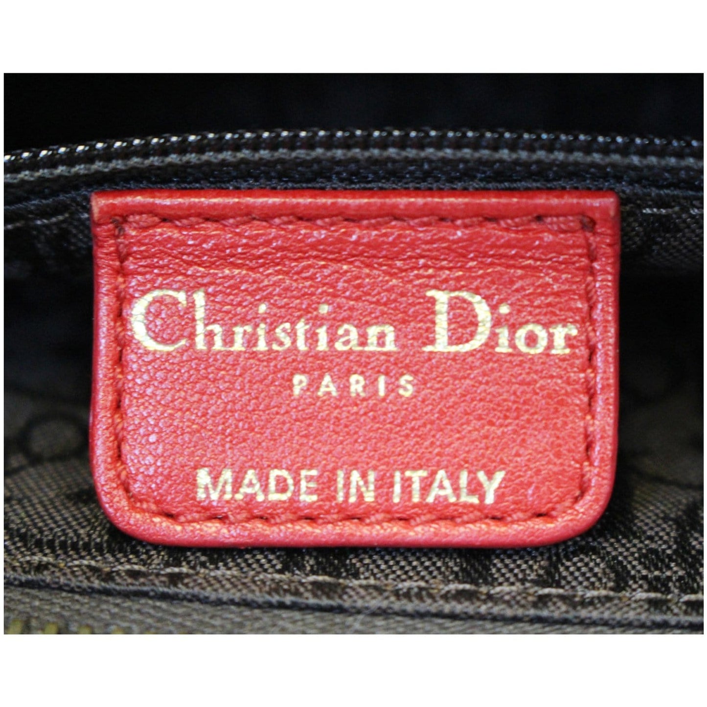 CHRISTIAN DIOR Plisse Pleated Leather Hobo Bag Red - 20% OFF