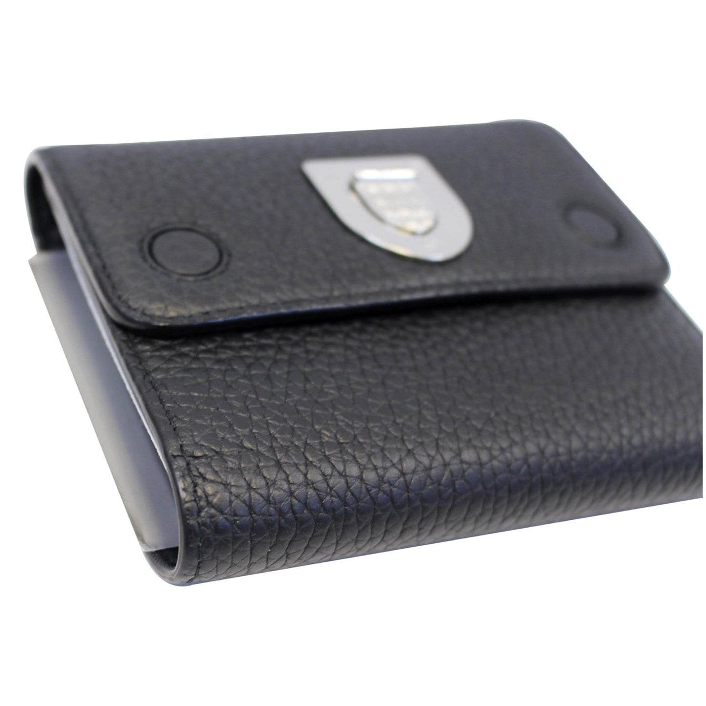 Christian Dior Noir Black Leather Wallet - Last Call