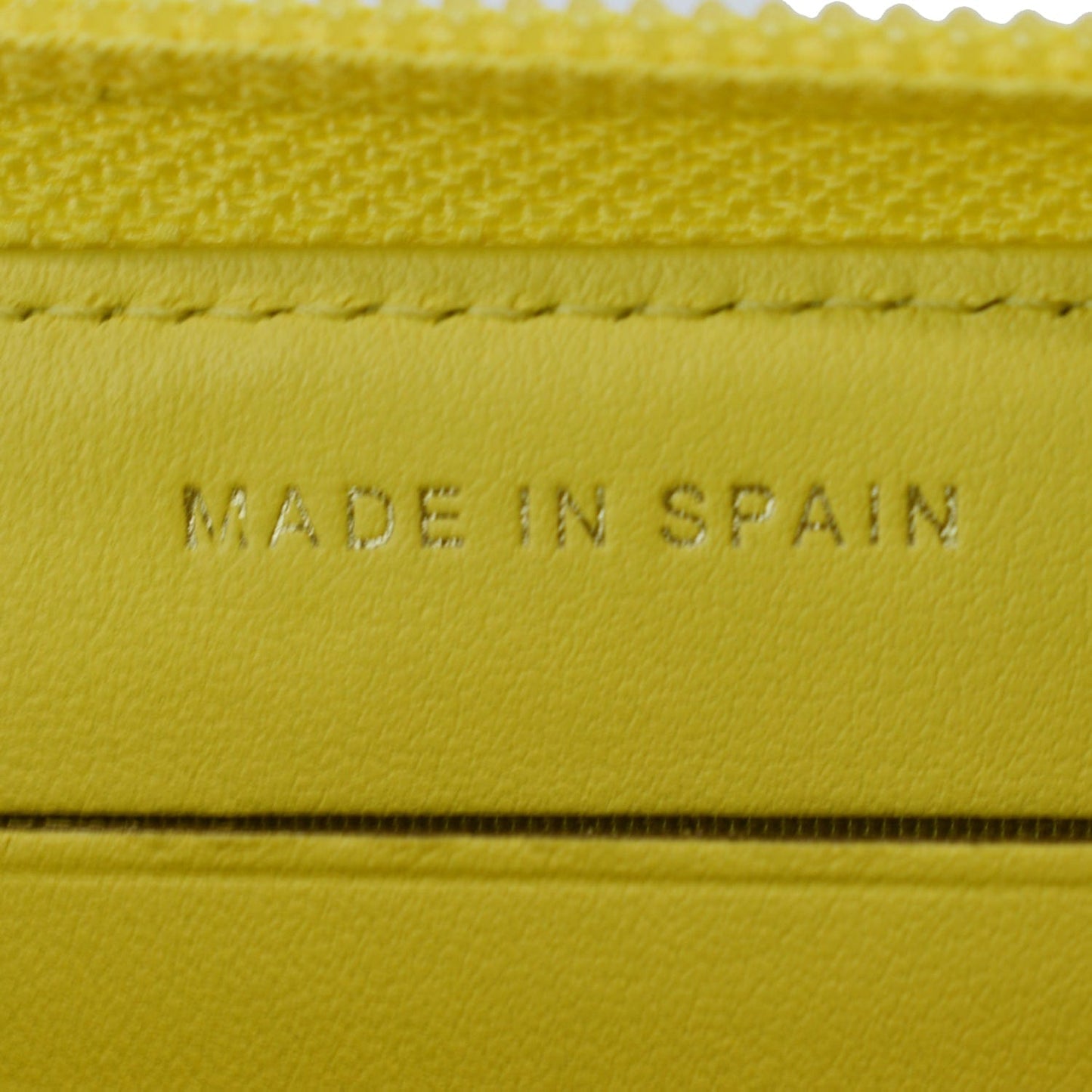 CHANEL Boy Caviar Quilted Zip Around Wallet Yellow