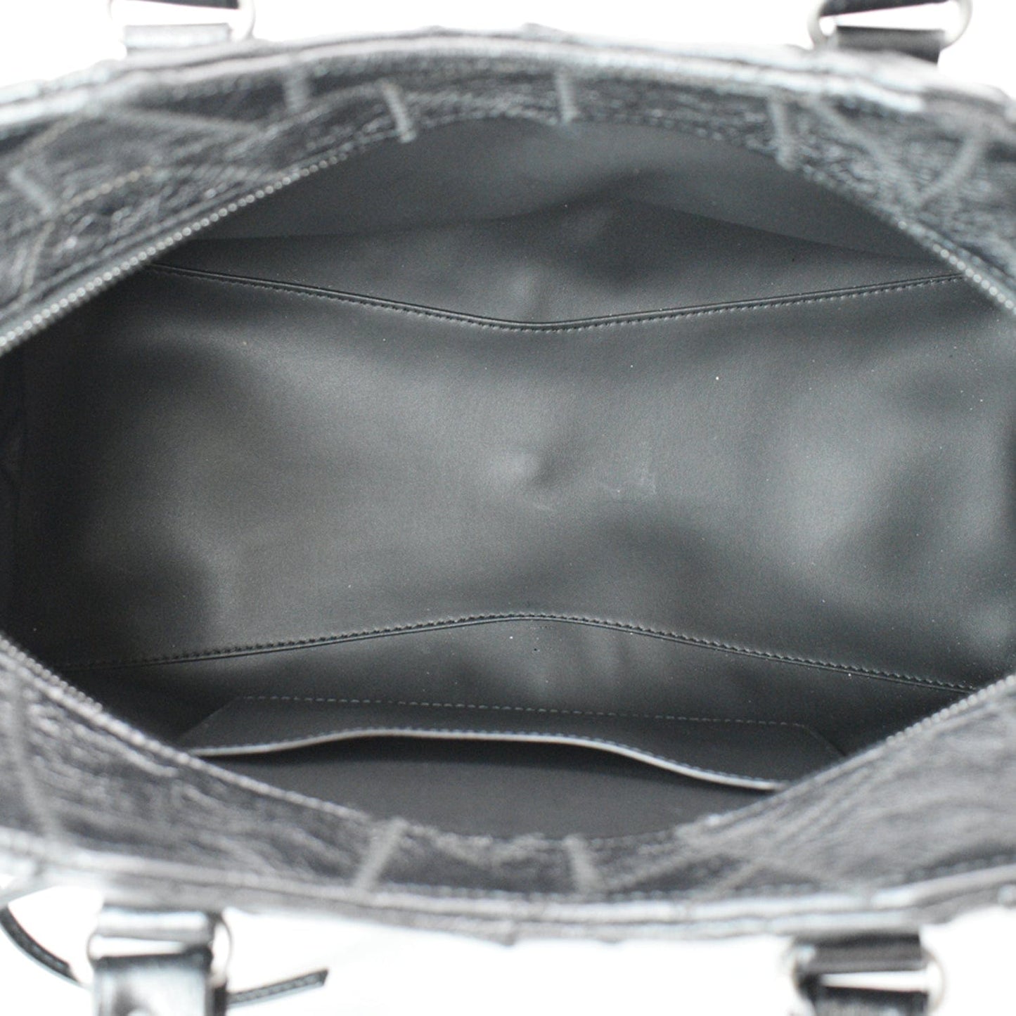 BALENCIAGA Neo Classic Patchwork Leather Top Handle Shoulder Bag Balck