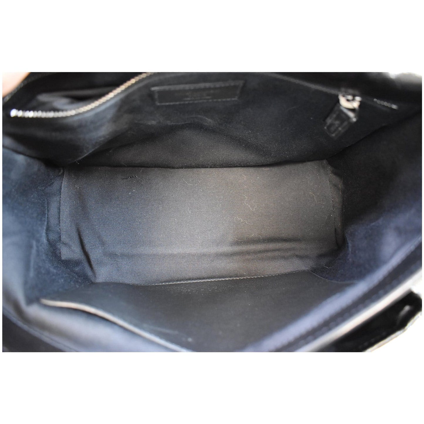 YVES SAINT LAURENT Niki Baby Crinkle Leather Crossbody Bag Black