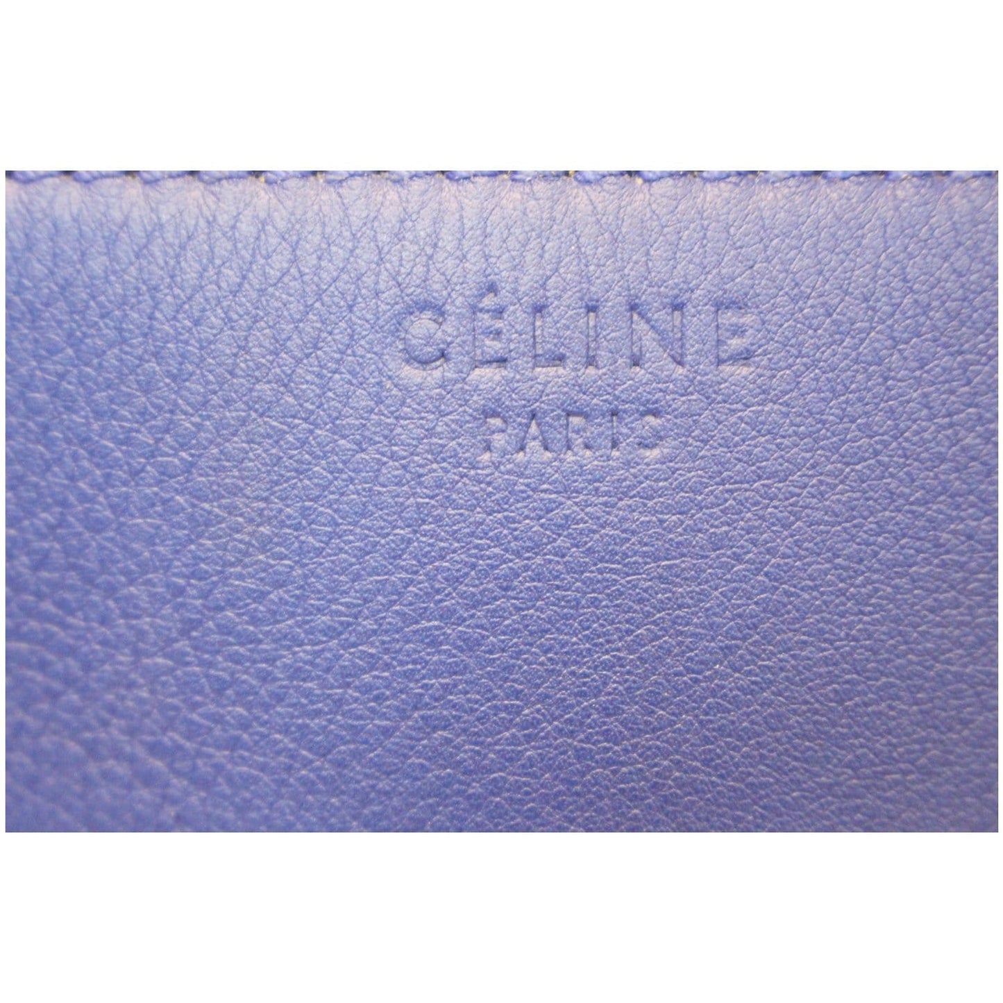 CELINE Phantom Luggage Medium Leather Tote Bag Blue
