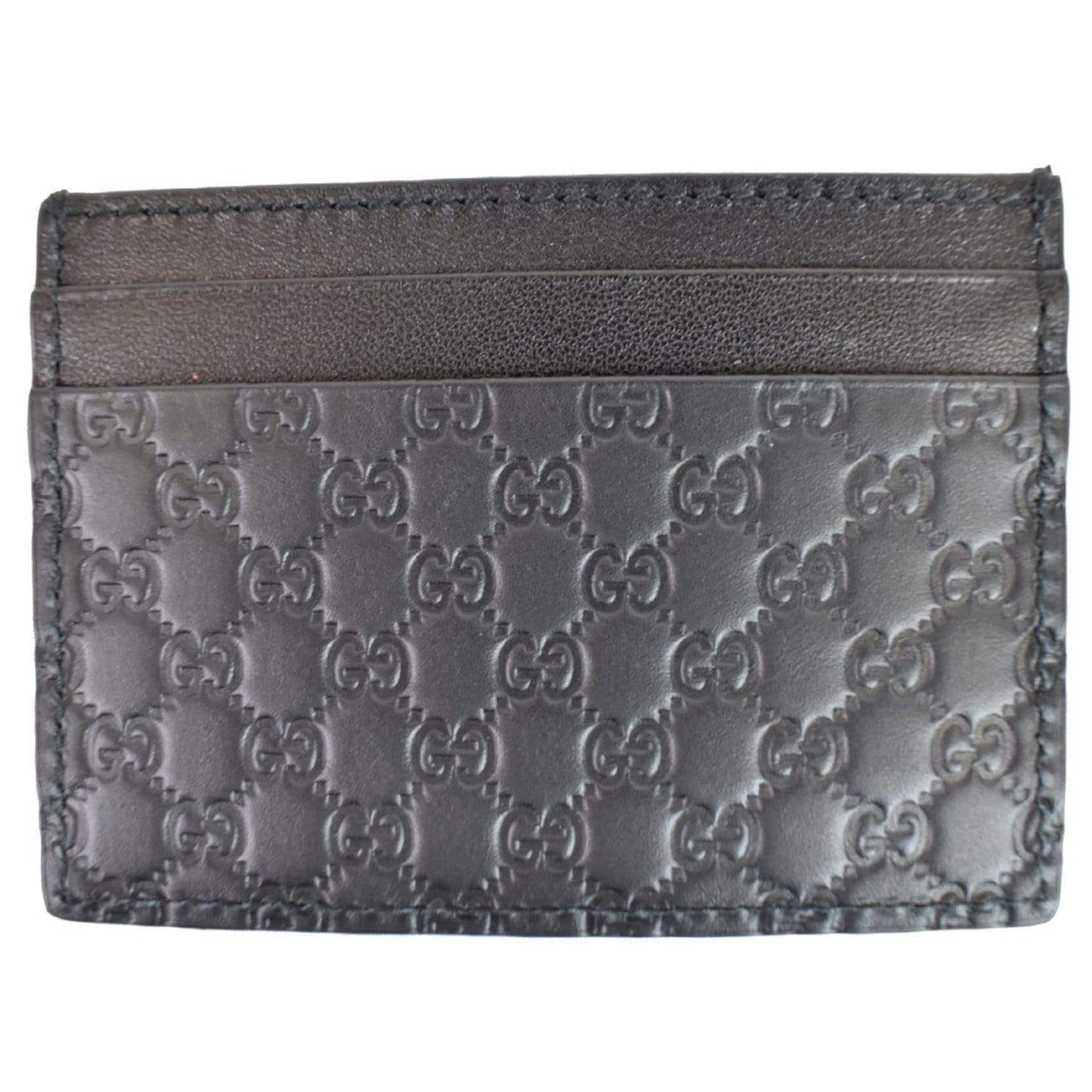 GUCCI  Microguccissima Card Case Black 476010