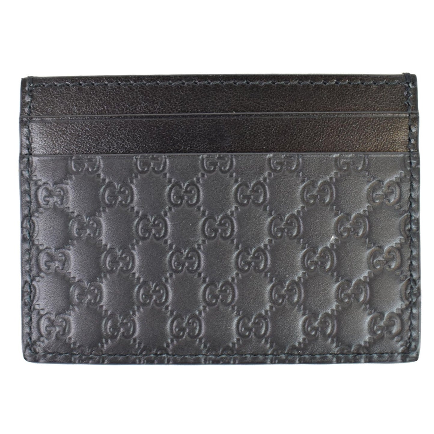 GUCCI Microguccissima Card Case Black 476010