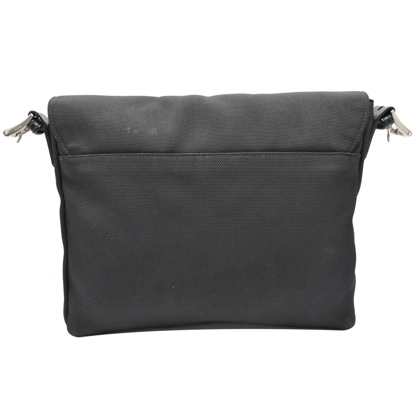 GUCCI Techno Large Web Nylon Canvas Messenger Bag Black 337074
