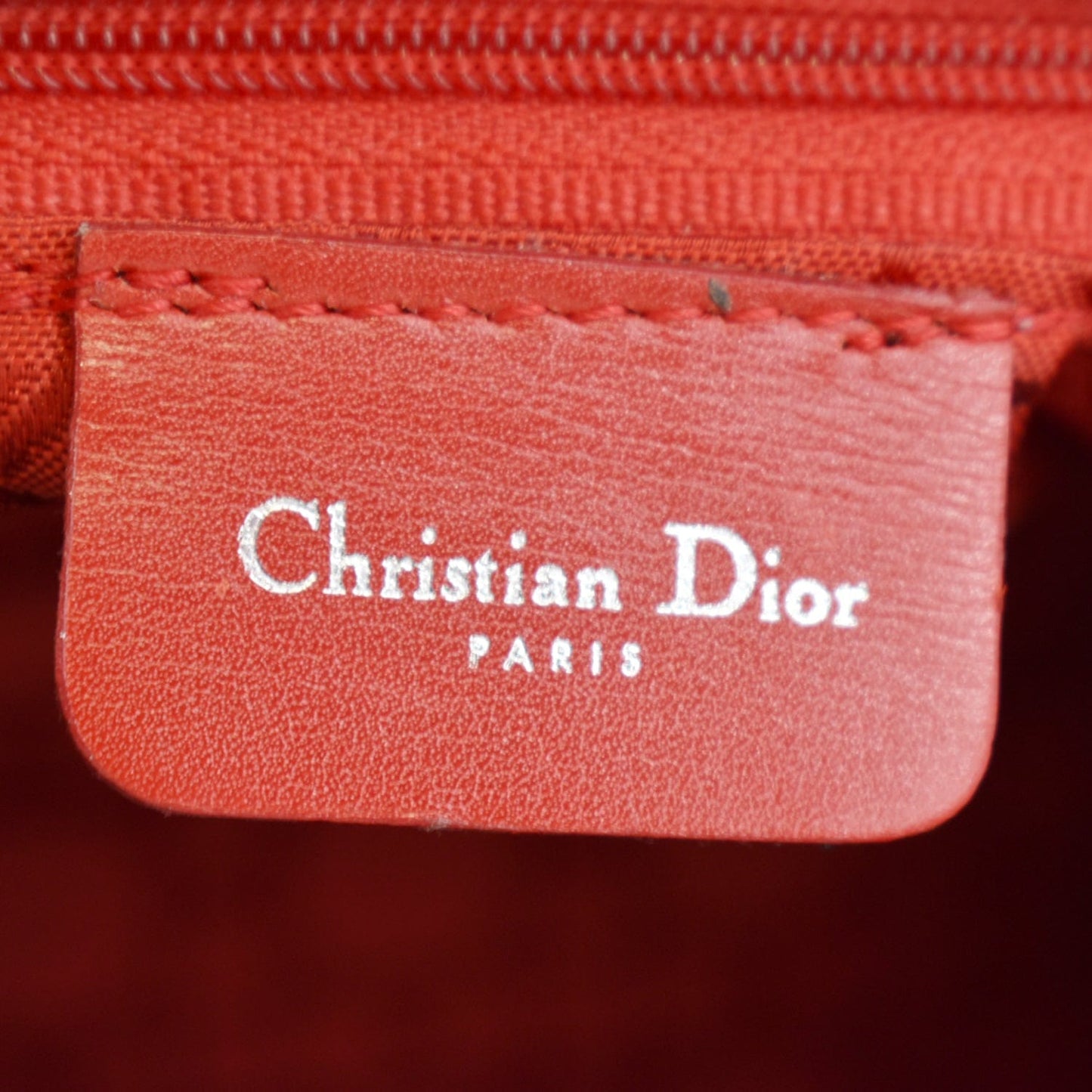 CHRISTIAN DIOR Lady Dior Vintage Nylon Cannage Canvas Tote Bag Black