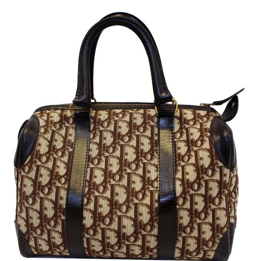 CHRISTIAN DIOR Monogram Logo Boston Duffle Bag