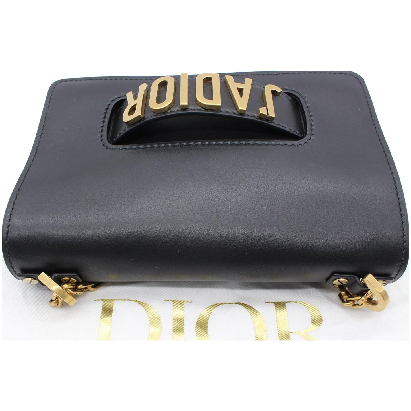 Christian Dior J'Adior Medium Calfskin Leather Flap Shoulder Bag Black - 10% OFF