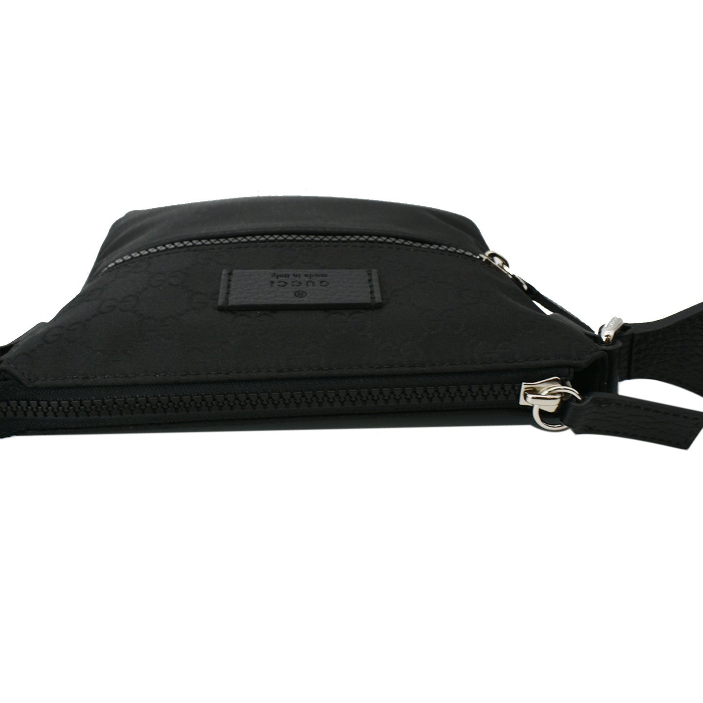 GUCCI Nylon GG Canvas Messenger Bag Black 449183