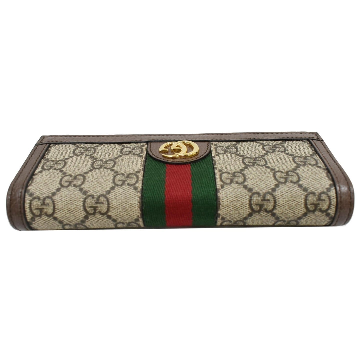 GUCCI Ophidia GG Continental Supreme Canvas Wallet Beige 523153