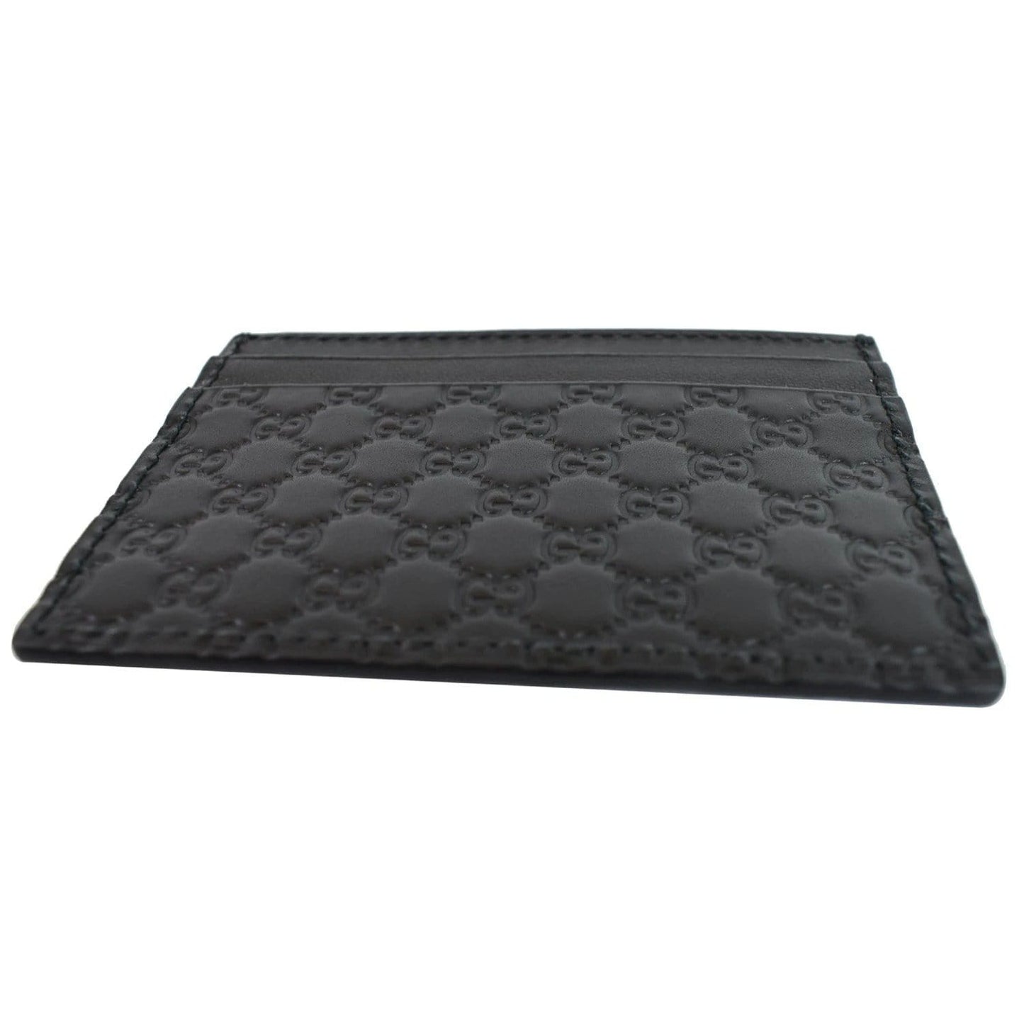 GUCCI  Microguccissima Card Case Black 476010