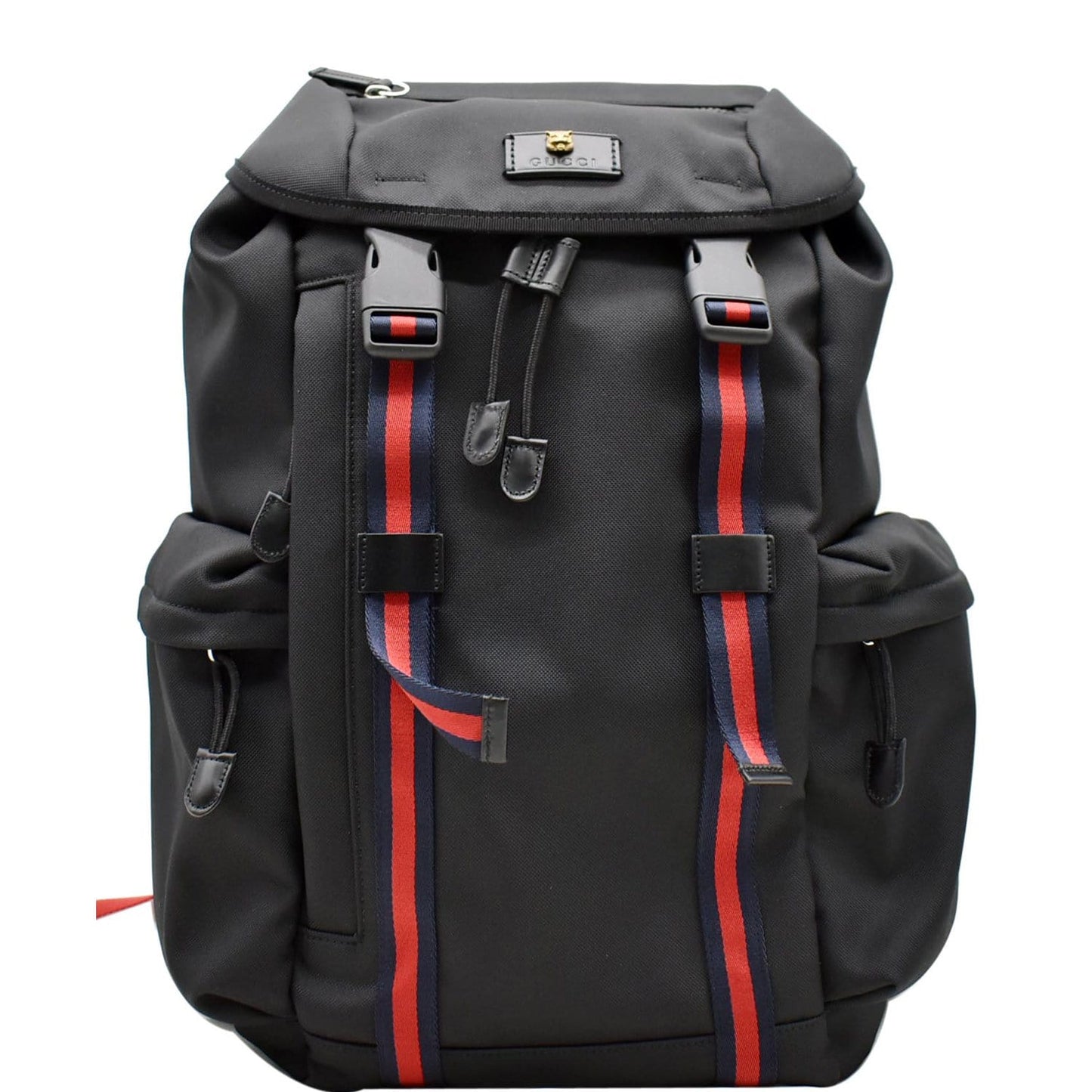 GUCCI Techno Fabric Backpack Bag Black 429037