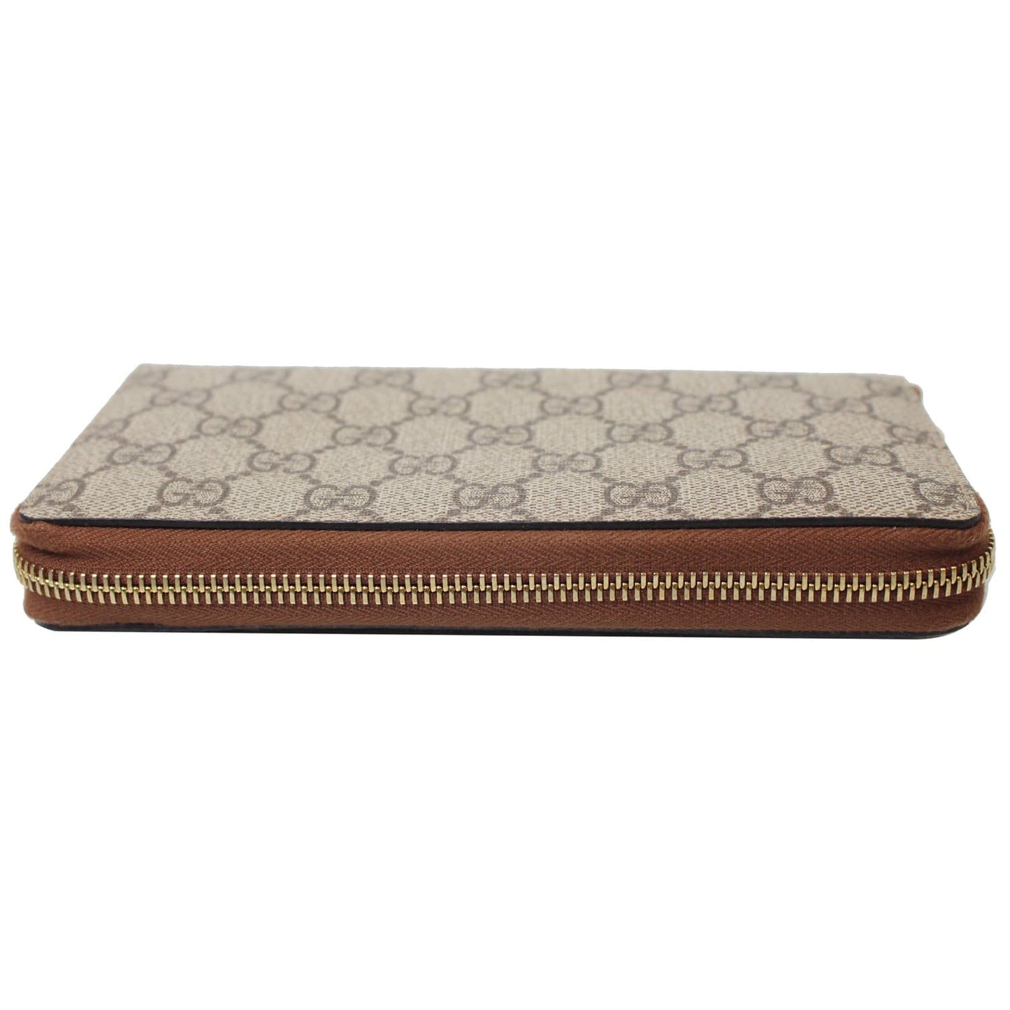 GUCCI GG Supreme Zip Around Wallet Beige 410102