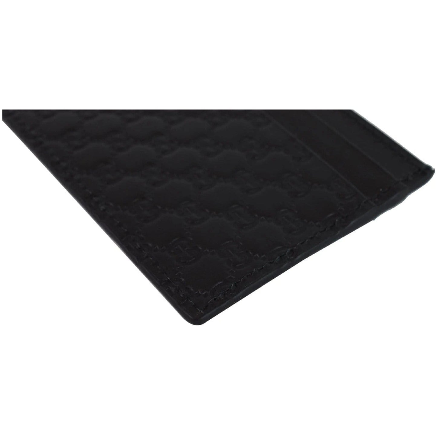 GUCCI  Microguccissima Card Case Black 476010