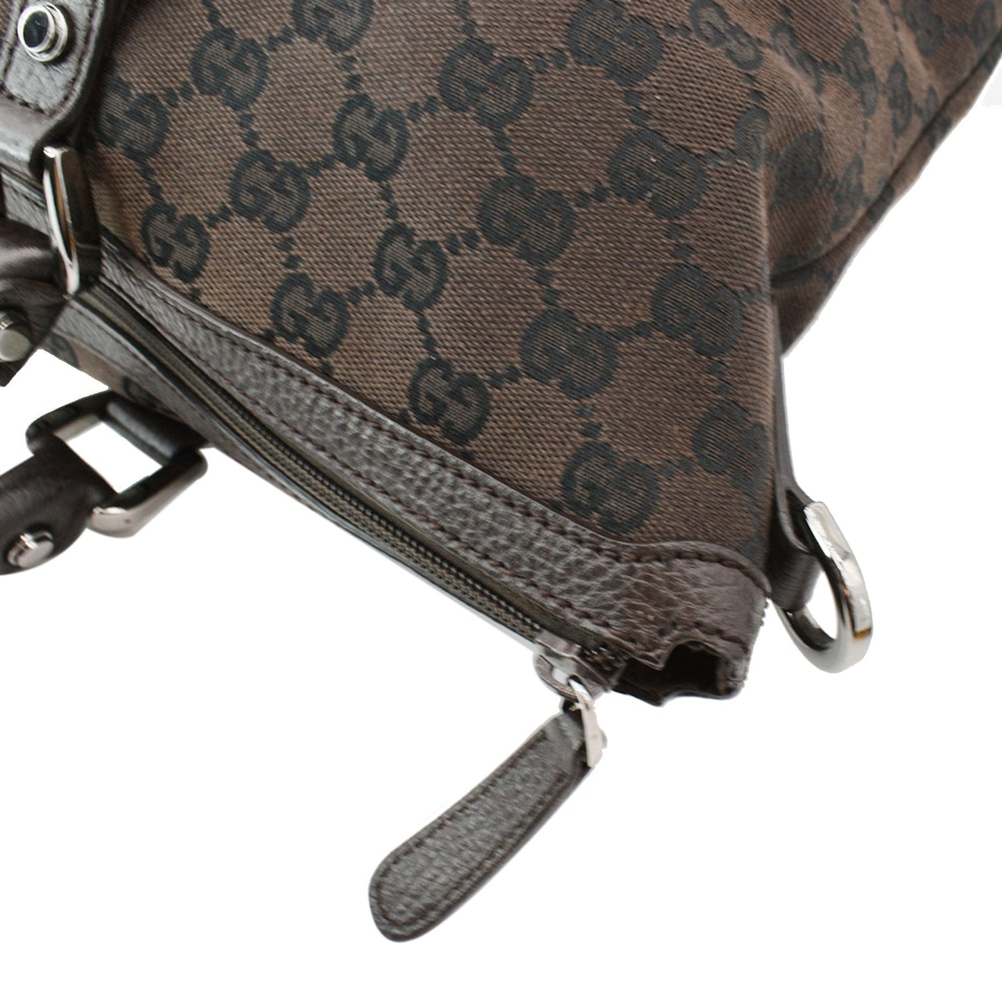 GUCCI GG Guccissima Canvas Leather Tote Brown 339550