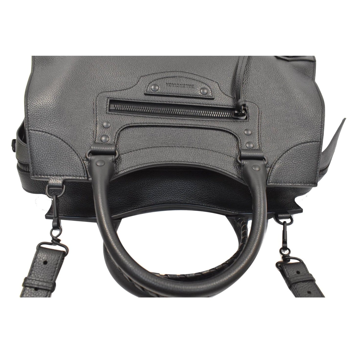 BALENCIAGA Medium Neo Classic City Leather Top Handle Bag Black