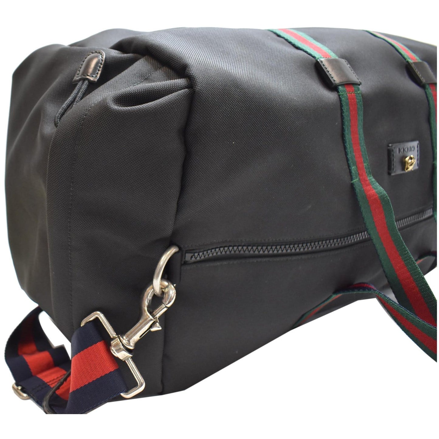 GUCCI Techno Canvas Duffle Travel Bag Black 450983
