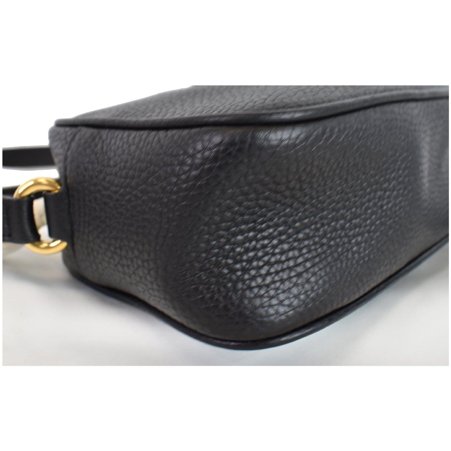 GUCCI Soho Disco Small Leather Crossbody Bag Black 347994