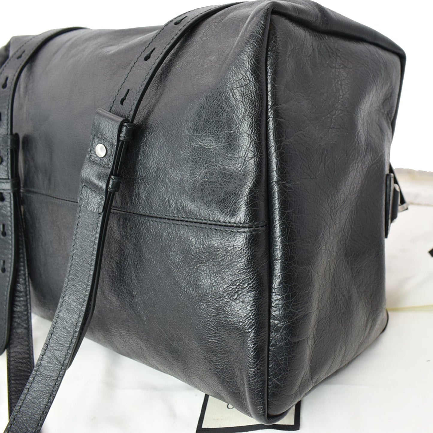 GUCCI Morpheus Leather Convertible Backpack Bag Black 587866 - Hot Deals