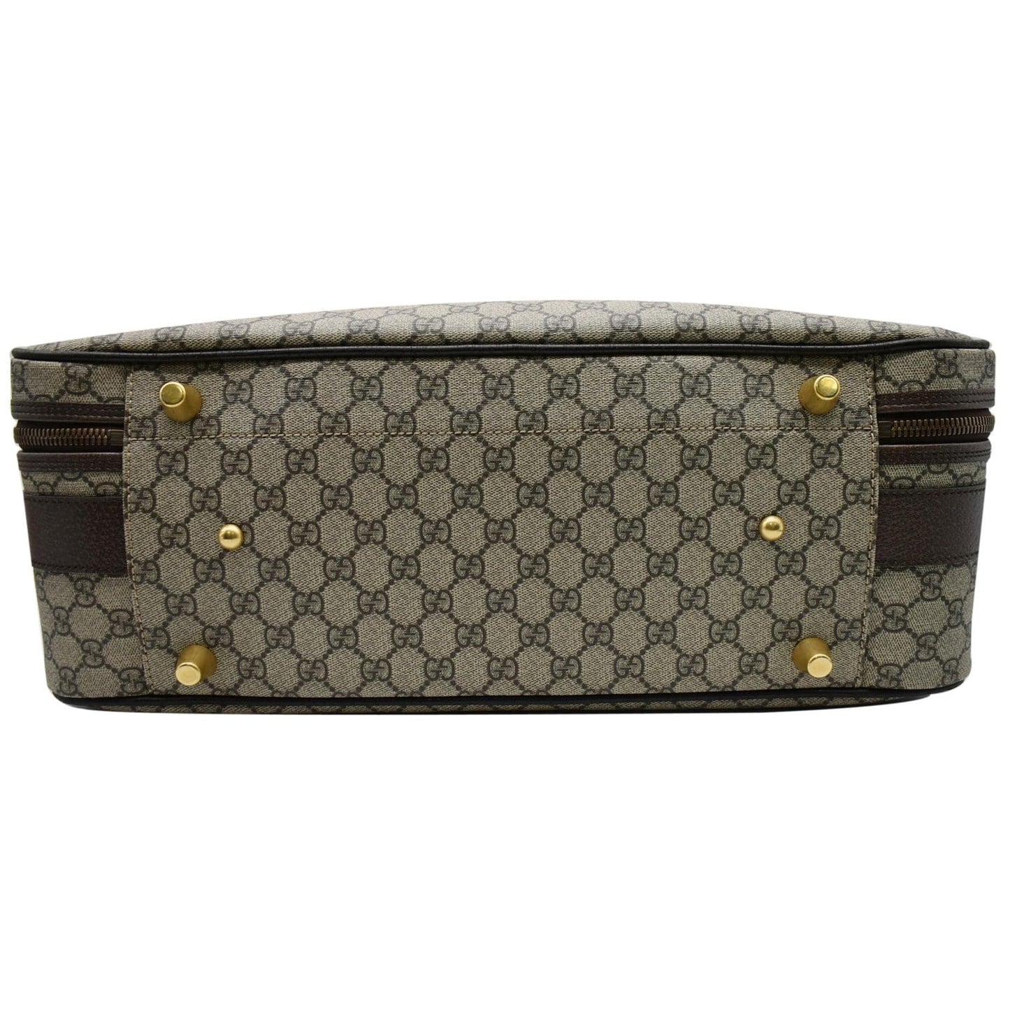 GUCCI Web GG Supreme Suitcase Travel Bag Beige 424501 - 25% OFF
