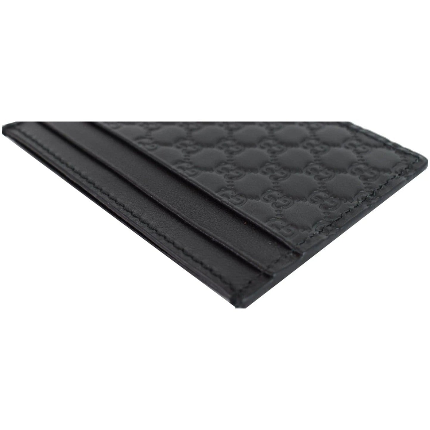 GUCCI Microguccissima Card Case Black 476010
