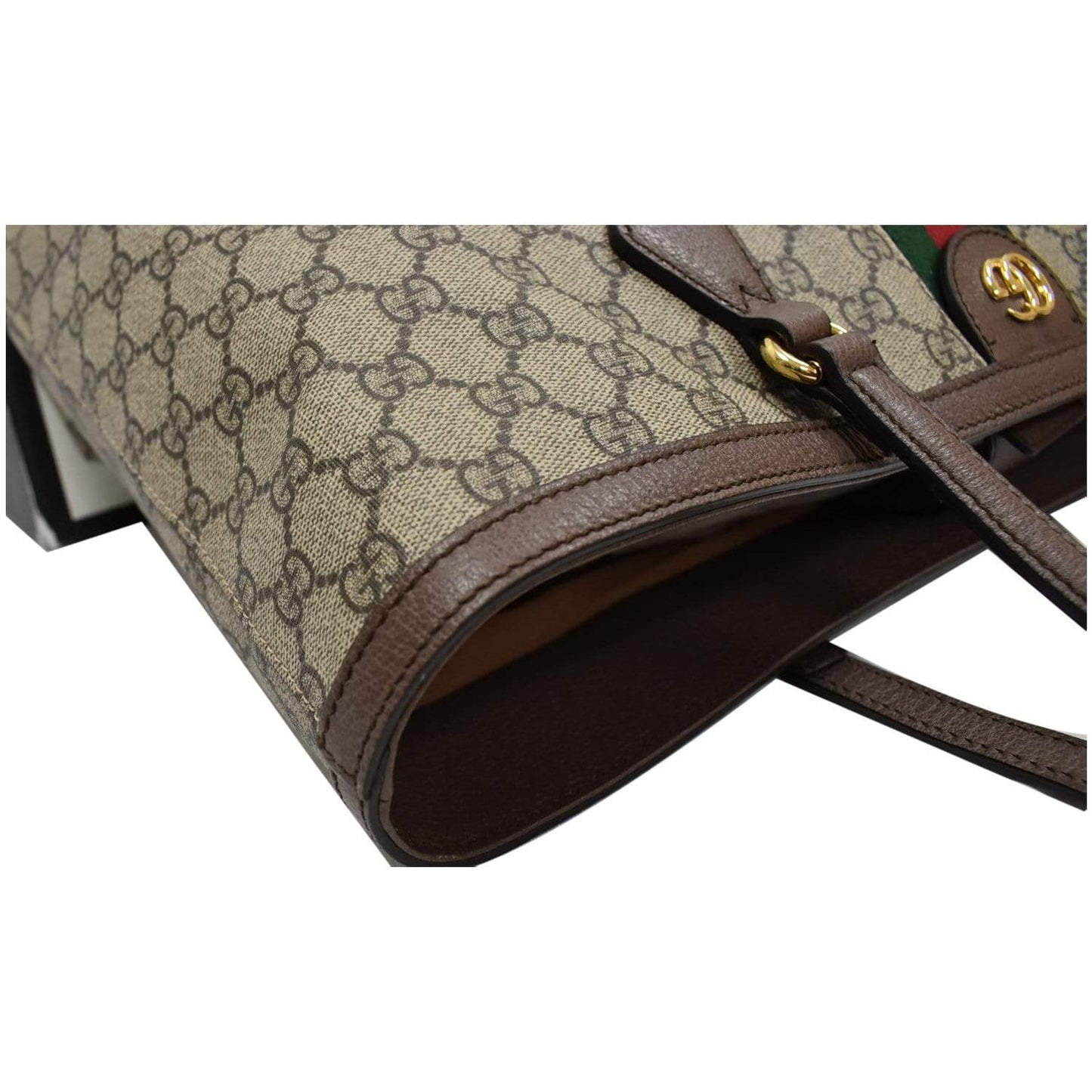 GUCCI Ophidia Medium GG Supreme Canvas Tote Bag Beige 631685