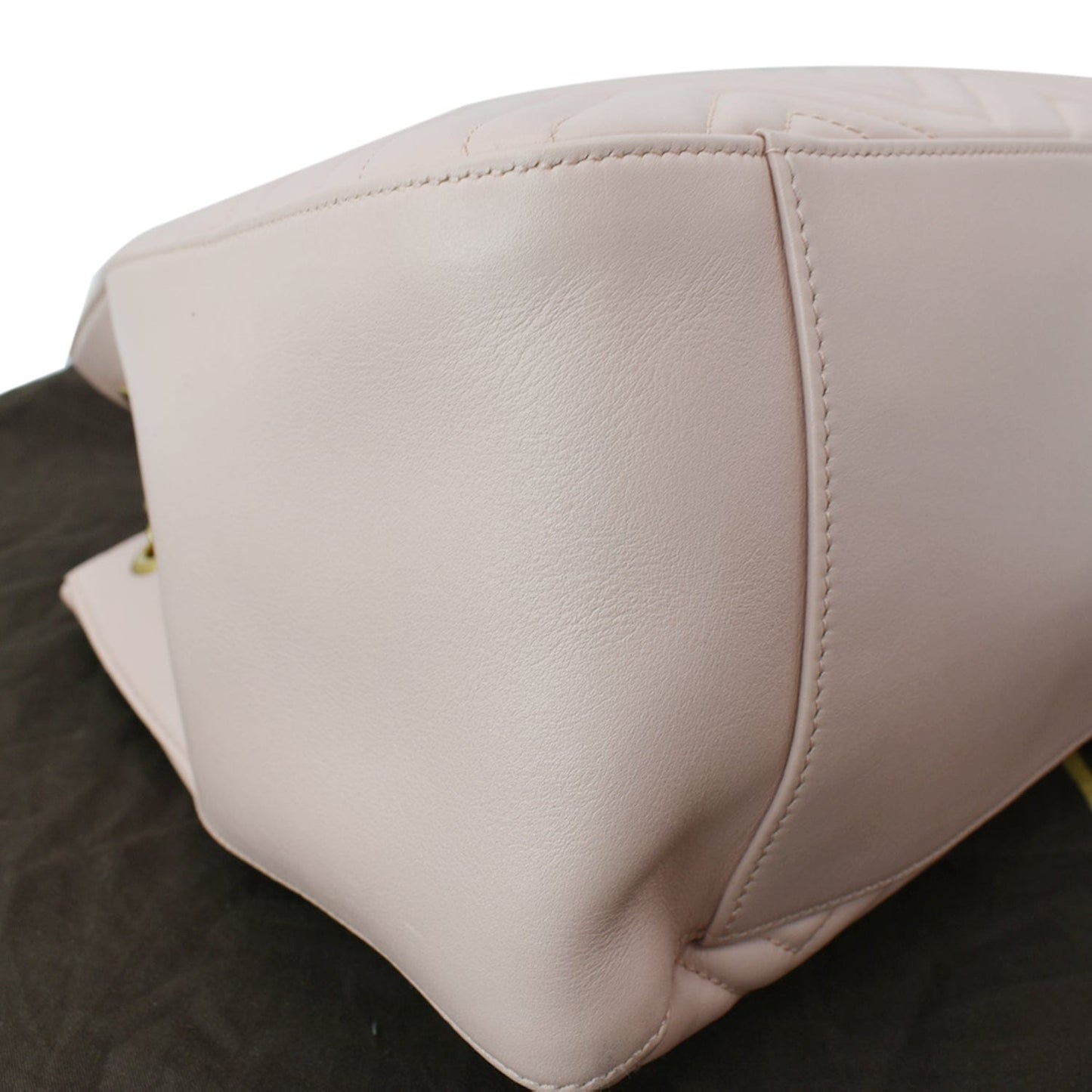 GUCCI GG Marmont Medium Metelasse Quilted Leather Shoulder Bag Nude 453569 - Hot Deals