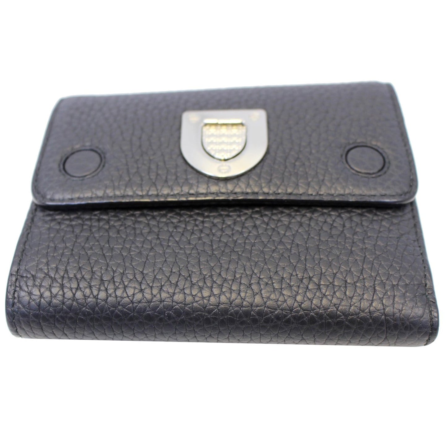 Christian Dior Noir Black Leather Wallet - Last Call