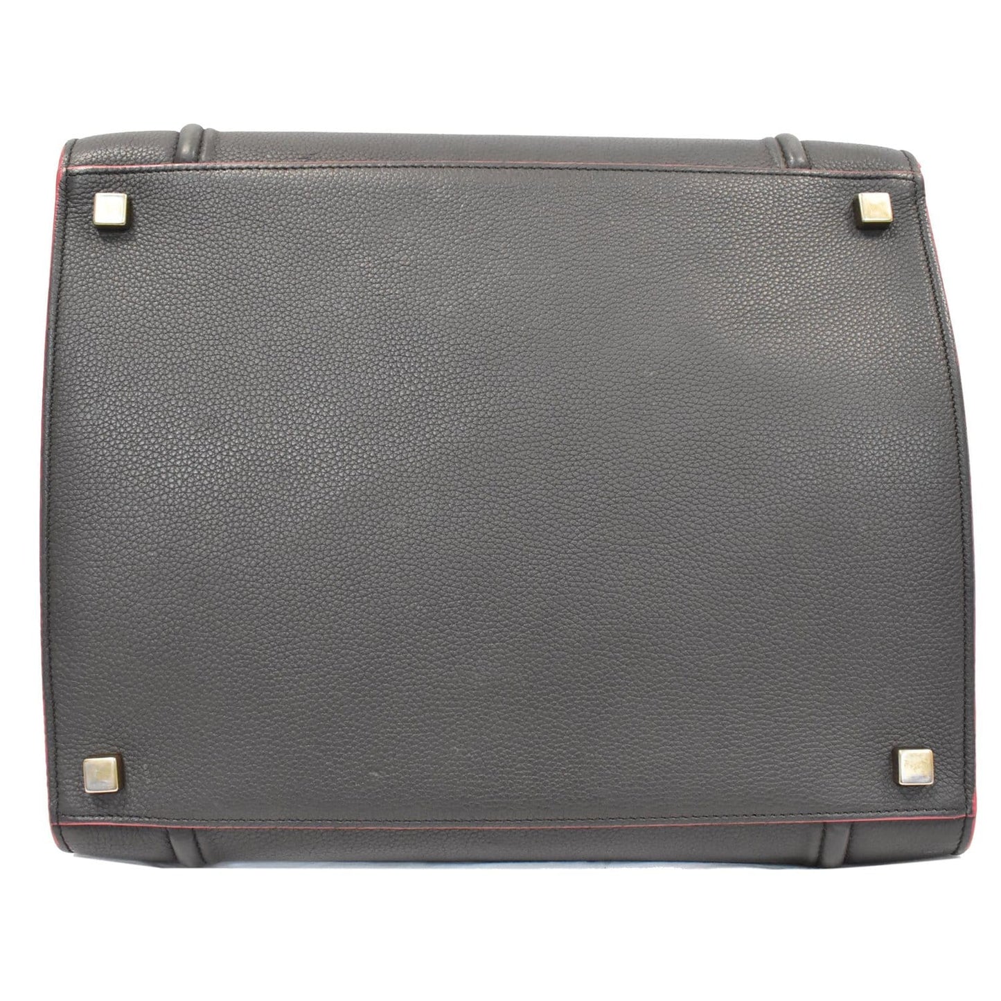 CELINE Luggage Phantom Medium Leather Tote Bag Black