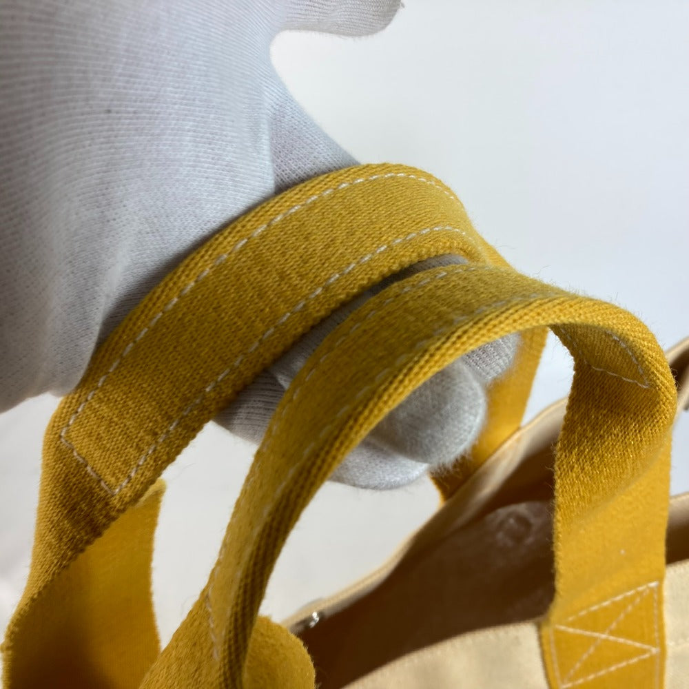 HERMES Shoulder Bag canvas yellow Bora Bora GM Women Used