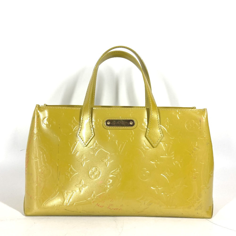 LOUIS VUITTON Handbag Monogram Vernis Canvas yellow Monogram Vernis Wilshire PM