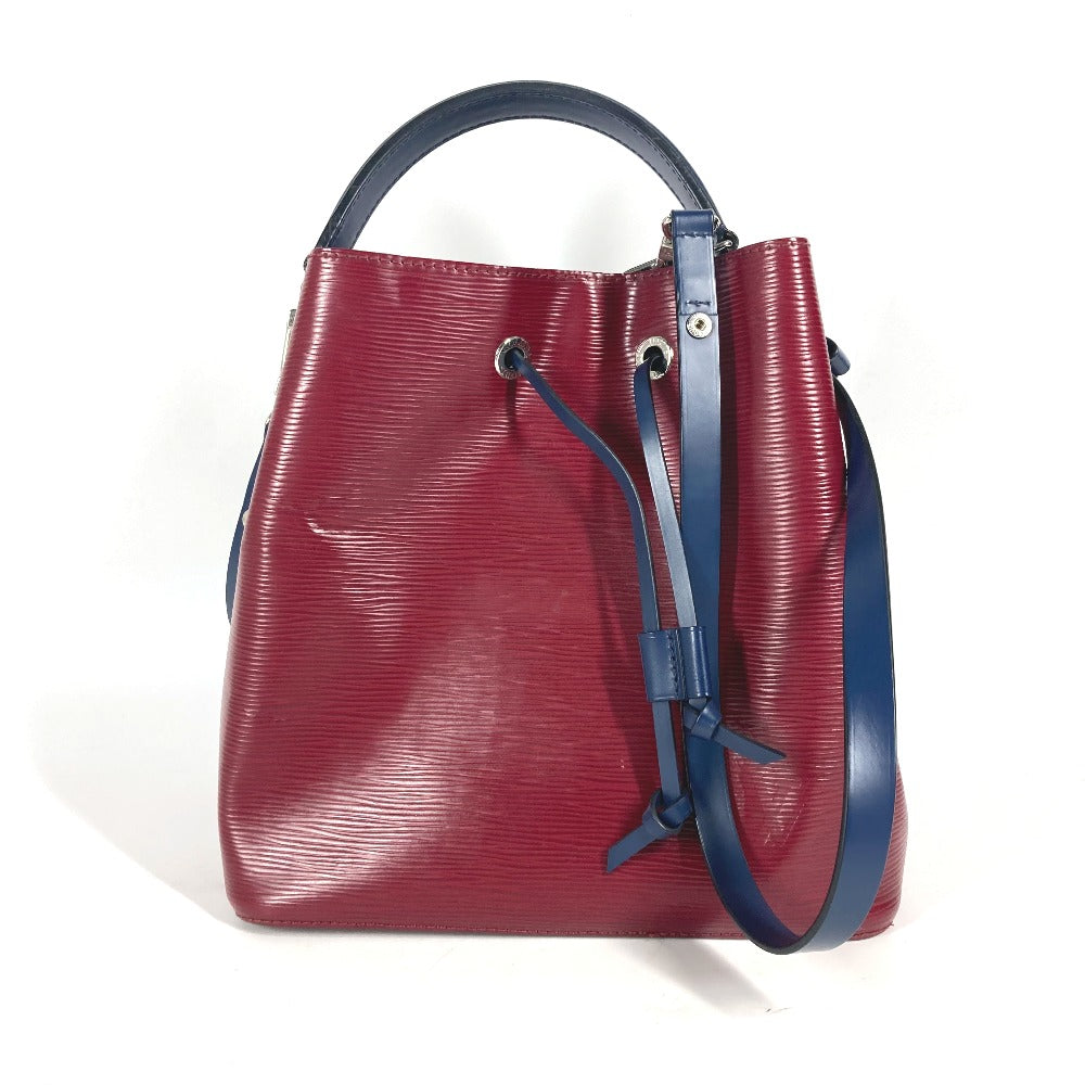 LOUIS VUITTON Shoulder Bag Epi Leather wine-red Epi Neonoe