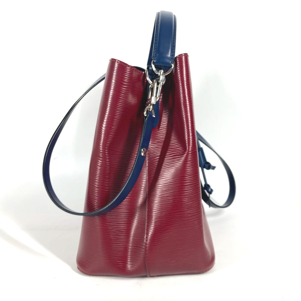 LOUIS VUITTON Shoulder Bag Epi Leather wine-red Epi Neonoe