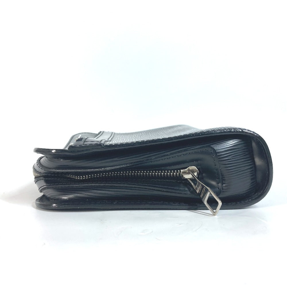 LOUIS VUITTON business bag Epi Leather black Epi Osh mens