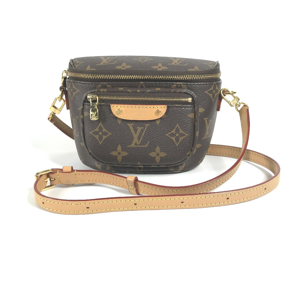 LOUIS VUITTON Sling bag Monogram canvas Brown Monogram mini bum bag Women