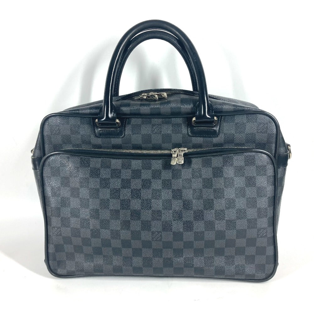 LOUIS VUITTON Business bag Damier Grafitto Canvas black Damier Grafitte Ikar mens