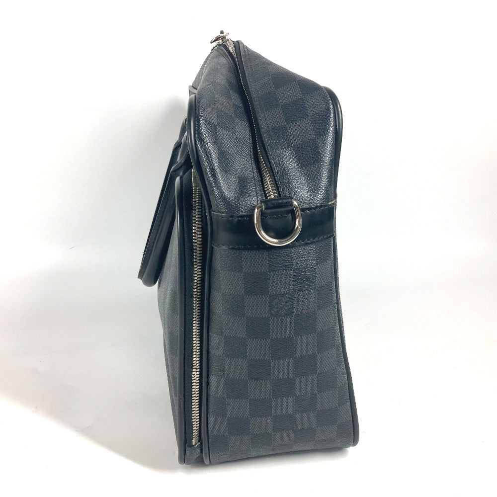 LOUIS VUITTON Business bag Damier Grafitto Canvas black Damier Grafitte Ikar mens