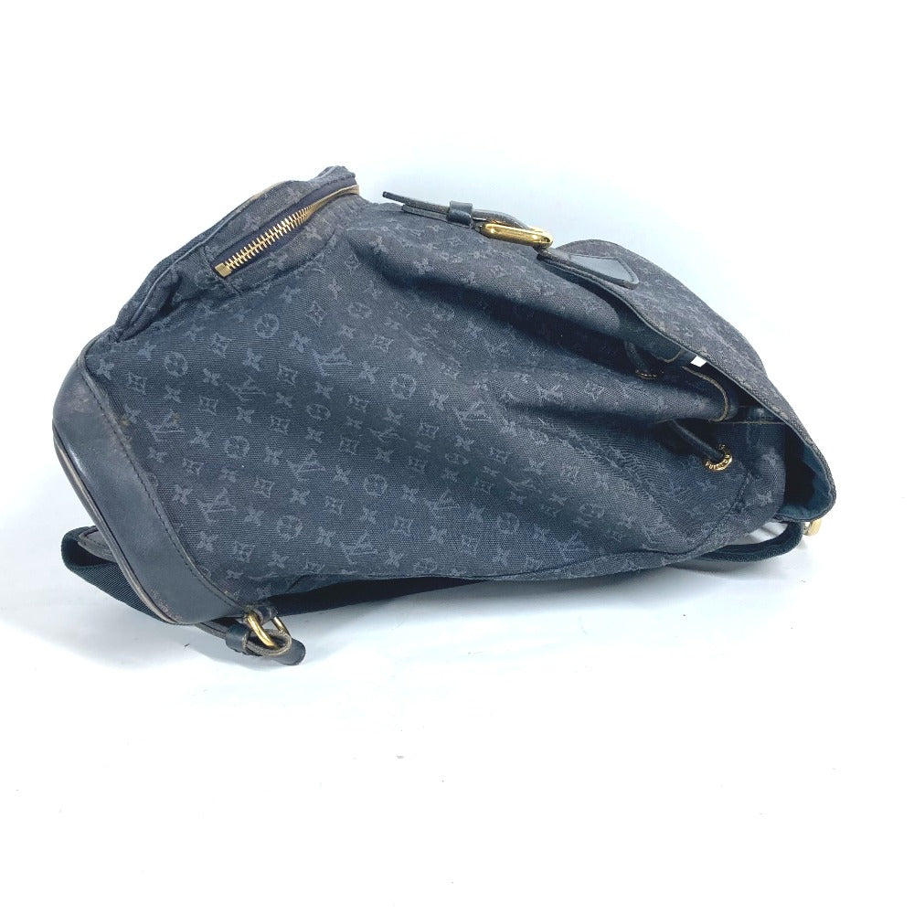 LOUIS VUITTON Backpack M92455 Monogram denim Navy Monogram Mini Denim MontsourisGM Women