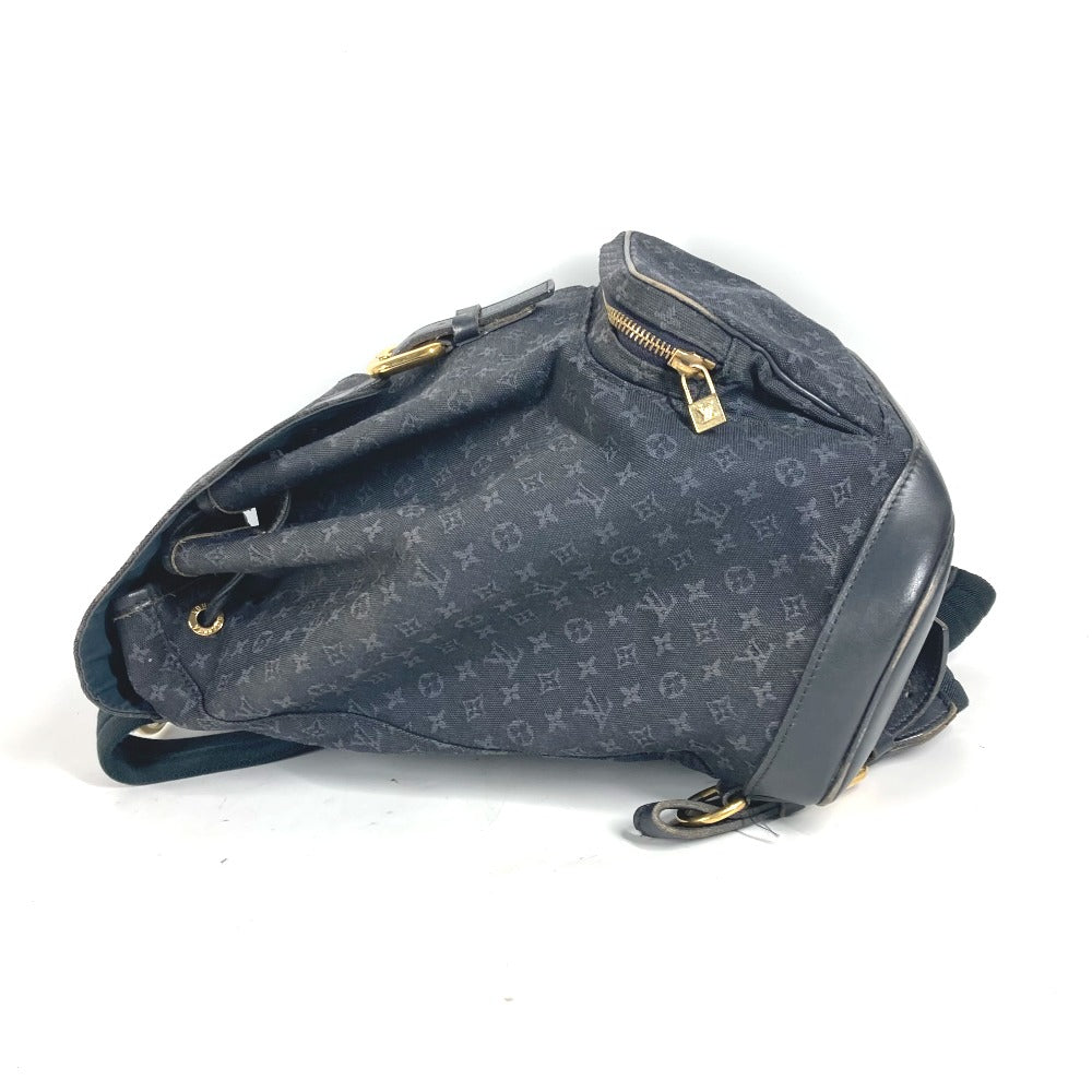 LOUIS VUITTON Backpack M92455 Monogram denim Navy Monogram Mini Denim MontsourisGM Women