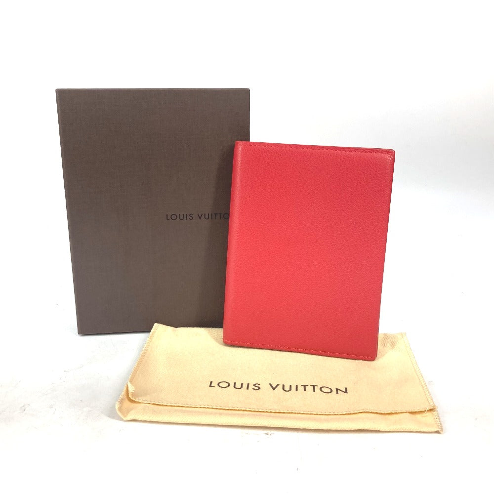 LOUIS VUITTON Notebook cover M58151 , Veau Cashmere Leather Red Couverture Carnet PM